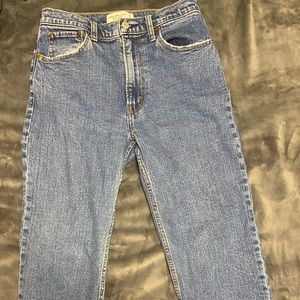 Ankle straight ultra high rise Jeans